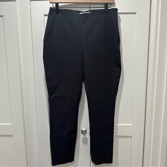 Everlane The Side-Zip Stretch Cotton Pant Black Size 10 - Picture 4 of 8